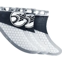 Cabrinha Surf Thruster Premium RTM Fin Set Ersatzteil Kiteboard, Konfiguration: Set