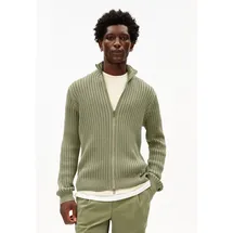 ARMEDANGELS PIGMENT DYE STRICKJACKE | 100% Bio-Baumwolle - grün (XXL)