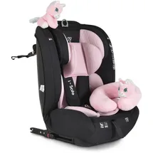 Moni Kindersitz i-Size i-Safe (76-150cm) Isofix, Top Tether, 13-fach verstellbar rosa