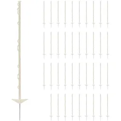 Wiesenfield Weidezaun-Pfähle - 103 cm - weiß - 40 Stück WIE-WF-130
