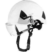 Vevor Schutzhelm ANSI/ISEA Z89.1-zugelassener Sicherheitshelm mit Visier & 6-Punkt-Ratschenaufhängung, verstellbarer Industriehelm belüfteter Bauhelm Arbeitshelm für Industriebau Arbeitskleidung