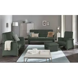HIMOLLA Ledersofa 6001 ¦ grün ¦ Maße (cm): B: 173 H: 102 T: 86.0