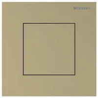Geberit Typ 40 Urinal-Steuerung 116217QF1 pneumatisch, Square, messingfarben /