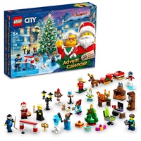 LEGO City 2023 Adventskalender 60381 Weihnachtsfeiertags-Countdown-Spielset, Geschenkidee zum Countdown bis Abenteuer mit täglichen Sammelüberraschungen, Mehrfarbig