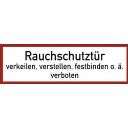 Schild Rauchschutztür Folie MOEDEL 57775 210x74mm