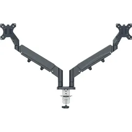 Leitz Ergo Platzsparender Dual Monitorarm Schwenkarm Grau