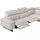 Egoitaliano Ecksofa "Candice, elegant, edel und bequem, erstklassiger Sitzkomfort, L-Form", weiß, B:278cm H:100cm T:221cm, Leder »BULL« (echtes Rindsleder). Geschliffenes, pigmentiertes und behandeltes Rindsleder mit einer Dicke von 1, 3-1, 5 mm.