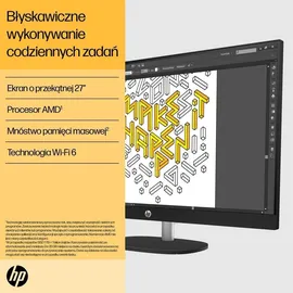HP All in One-PC AMD Ryzen 5 7520U 2,0 GHz 16 GB RAM 512 GB SSD Windows 11 Home