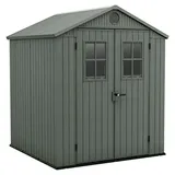 KETER Darwin grün - Gartenhaus - mit Frontfenstern - 190x183x221 cm
