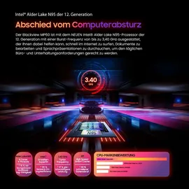 Blackview MP60 Mini PC, Intel 12th Gen N95(up to 3.4GHz) Micro Computer 16GB DDR4 RAM 512GB SSD, Mini Desktop PC 4K@60Hz HD Dual HDMI, Gigabit Ethernet, 5G WiFi/BT/USB3.0 * 2, Business, Heimkino