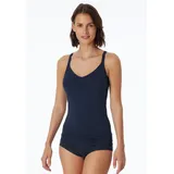 SCHIESSER Spaghettitop Personal Fit Blau M