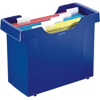 Leitz Hängemappenbox Mini-Aktei Plus A4 blau Packung mit 4 Stück
