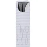 Papstar Bestecktaschen 100 St. Grau 23,5 cm x 7,3 cm