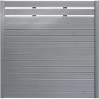 BM Massivholz Sichtschutzelement 180 x 180 cm grau Massivholz