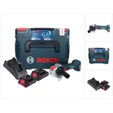 Bosch Professional Winkelschleifer 18 V 125 mm Brushless X-LOCK + 2x ProCORE Akku 4,0 Ah + Ladegerät + L-Boxx