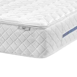 Beliani Beliani, Matratze Weiß Taschenfedern Memory Foam medium (H2) mit abnehmabrem Bezug atmungsaktiv versteppt rechteckig Moderner Look