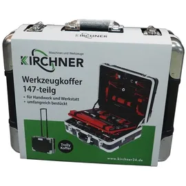 Müllner Werkzeugkoffer 147 Teile Aluminium/Stahl grau fahrbar abschließbar