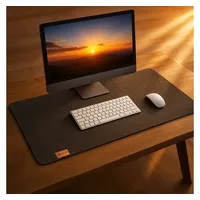 BigDean Schreibtischunterlage Filz rutschfest 90x40 cm – XXL Mauspad Filzunterlage Schreibtisch für Homeoffice