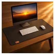 BigDean Schreibtischunterlage Filz rutschfest 90x40 cm – XXL Mauspad Filzunterlage Schreibtisch für Homeoffice