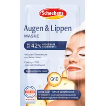 Schaebens Gesichtsmaske Augen und Lippen mit Q10 1 Stück