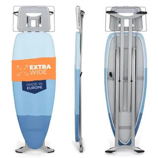 Bügelbrett für dampfbügelstation Ironing Board Groß XXL stabil bügeltisch breit Bügelbretter - 130x50 cm