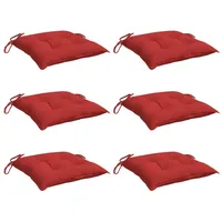 VidaXL Palettenkissen 6 Stk. Rot 50x50x7 cm Oxford-Gewebe