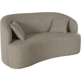 LeGer Home by Lena Gercke 2-Sitzer "Dilara", beige, B:170cm H:87cm T:89cm, Struktur fein 100% Polyester);Samtoptik (100% Polyester);Bouclé (100% Polyester), LEGER HOME BY LENA GERCKE, Sofas, gerundete Rückenlehne und Front, in 3 Bezugsqualitäten