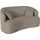 LeGer Home by Lena Gercke 2-Sitzer "Dilara", beige, B:170cm H:87cm T:89cm, Struktur fein 100% Polyester);Samtoptik (100% Polyester);Bouclé (100% Polyester), LEGER HOME BY LENA GERCKE, Sofas, gerundete Rückenlehne und Front, in 3 Bezugsqualitäten