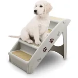 ANIMEL Hundetreppe 4-stufig Schwarz