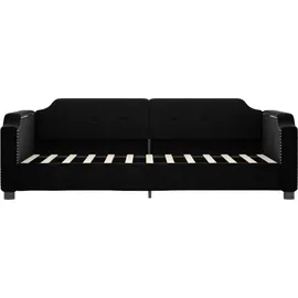 vidaXL Tagesbett 90 x 190 cm Schwarz