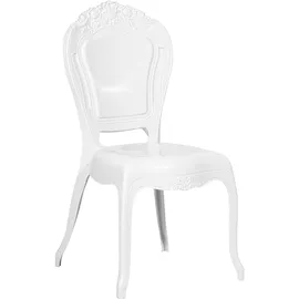 Beliani Esszimmerstuhl 2er Set VERMONT Weiß