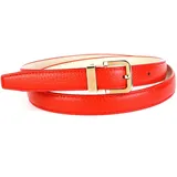 Anthoni Crown Damengürtel Leder 95 rot