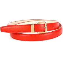 Anthoni Crown Damengürtel Leder 95 rot