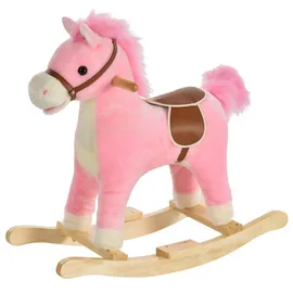 Homcom Kinder, Rosa, Holz, massiv, 32.5x61x65 cm unisex, Spielzeug Kinderspielzeug, Sonstiges Spielzeug