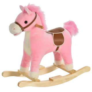 Homcom Kinder, Rosa, Holz, massiv, 32.5x61x65 cm unisex, Spielzeug Kinderspielzeug, Sonstiges Spielzeug