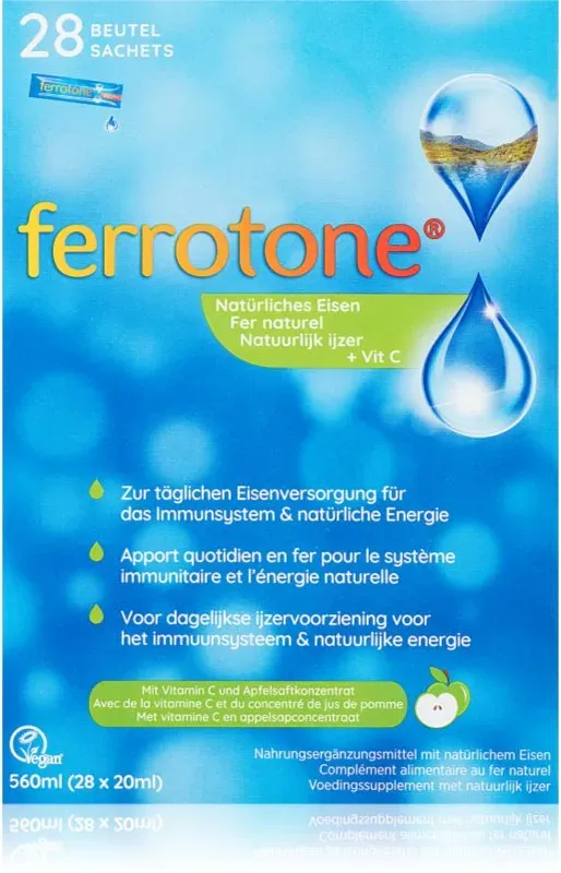 FERROTONE® Natural source of iron with vitamin C Lösung zur peroralen Einnahme eisenhaltig 28 St.