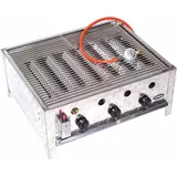 55510 + Grill-Set 511 EDELSTAHL GASBRÄTER 10KW 3 flammig GASGRILL BRÄTER GRILL BBQ Grillwagen Pfanne SET 2