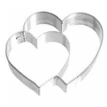 RBV Birkmann Birkmann, Plätzchen-Ausstechform Doppelherz, 6,5 cm, Edelstahl, hochwertige Qualität