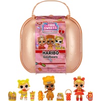 LOL Surprise Loves Mini Sweets Deluxe X Haribo - Goldbären - Enthält 3 von Süßigkeiten inspirierte Puppen, lustiges Zubehör und eine nasse Überraschung - Sammlerpuppen geeignet für Kinder ab 4 Jahren