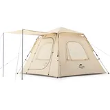 Naturehike Ango Zelt Pop up Zelte 3 Person 4 Person Camping Zelt Wasserdicht Winddicht Einfacher Aufbau Automatikzelt für Camping, Wandern, Outdoor