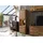 Massivmoebel24 Vitrine Akazie 58 x 40 x 180 cm Beige