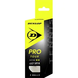 DUNLOP 40+ PRO TOUR 3 BALL WEIß - 