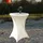 Baumarktplus 5er Set Stehtischhusse Stretch beige Partytisch Bistrotisch 80cm