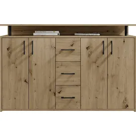 HBZ Drivno Sideboard 139 x 90 x 34 cm Braun