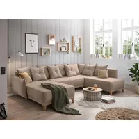 ED EXCITING DESIGN PAMPLONA Wohnlandschaft Beige - 91x338 cm