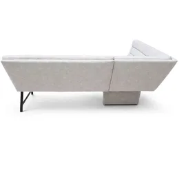 OTTO home Eckbank OTTO HOME "Oregon Küchenbank, Polsterbank, Esszimmerbank, 177x140 cm", hellgrau, B:177cm H:90cm T:140cm, Massivholz, Metall, Polyester, Sitzbänke, Eckbank, Moderne Bank und Farben, Sitzplatzanzahl: 4/5, Frei in Raum stellbar