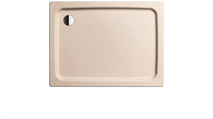 Kaldewei Duschplan Duschwanne 448635003030 75x80x6,5cm, mit Träger, Antislip Perl-Effekt, bahamabeige
