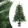 vidaXL Künstlicher Weihnachtsbaum Naturgetreue Nadeln Grün 90 cm