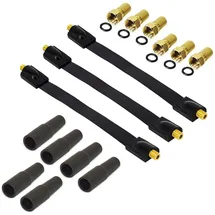PremiumX 3x Sat Fensterdurchführung DVB-C DVB-T 6x F Stecker 6x Gummitüllen