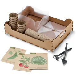 Tchibo - Indoor-Anzucht-Starter-Set - hellgrau